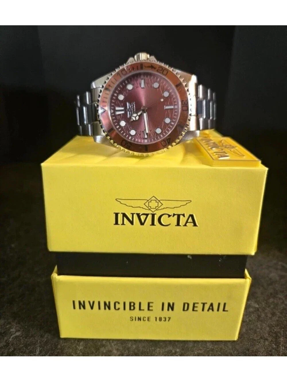 Invicta Pro Diver Kromatyk Men's Watch Brown- 43mm Steel (50816) New w/warranty.
